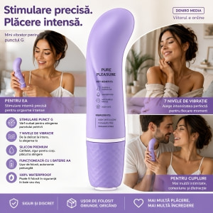 Vibrator Mini Silicon Punctul G Mov