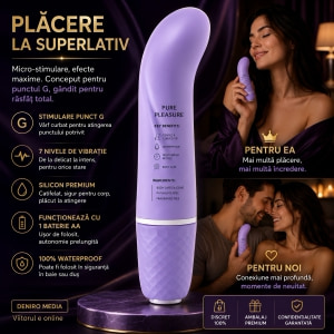 Vibrator Mini Silicon Punctul G Mov