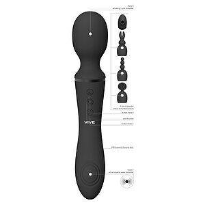 Vibrator Nami Pulse Wave Wand Negru