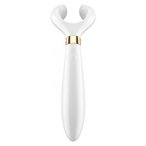 Vibrator Pentru Cuplu Multifun 3 Alb
