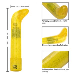 Vibrator Punctul G Sparkle Mini Galben