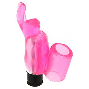 Vibrator Rabbit Finger Sleeve Roz 7.5cm Vibrator Rabbit Finger Sleeve Roz 7.5cm pe Domnisoare.ro