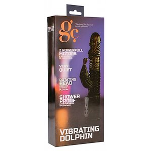 Vibrator Rabbit Vibrating Dolphin Negru