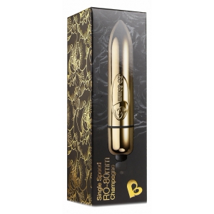 Vibrator Ou Glonț Champagne pentru Stimulare Clitoridiană