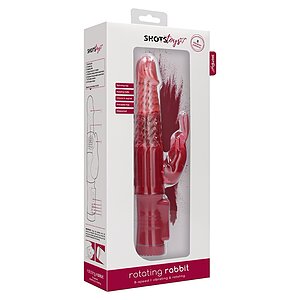 Vibrator Rotating Rabbit Roșu