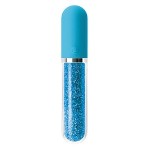 Vibrator Silicon Clasic Stardust Charm Albastru Vibrator Silicon Clasic Stardust Charm Albastru pe Domnisoare.ro
