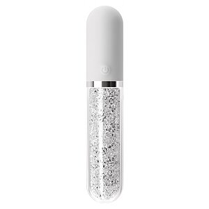 Vibrator Silicon Stardust Charm Alb Vibrator Silicon Stardust Charm Alb pe Domnisoare.ro