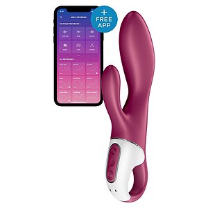 Vibrator Smart Cu Încălzire Heated Satisfyer Roșu pe Domnisoare.ro