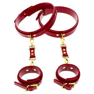 Wrist To Thigh Cuff Set Roșu Wrist To Thigh Cuff Set Roșu pe Domnisoare.ro