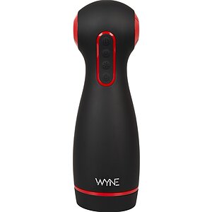 WYNE Dual‑Motor Masturbator — 10 Vibrații, 7 Aspirații Negru