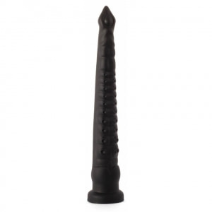 X Men Plug Anal PVC Negru cu Ventuză, 59 cm, Stimulare