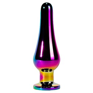 X-MEN Secret Shine Metal Anal Plug Rainbow M Multicolor X-MEN Secret Shine Metal Anal Plug Rainbow M Multicolor pe Domnisoare.ro