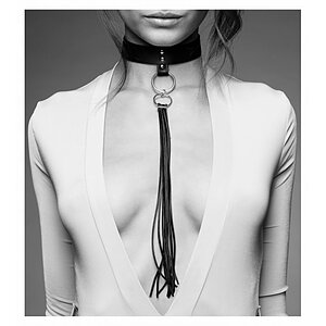 Zgardă cu Lesă Maze Tassel Choker Negru