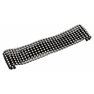 Zgardă Rhinestone Choker Negru