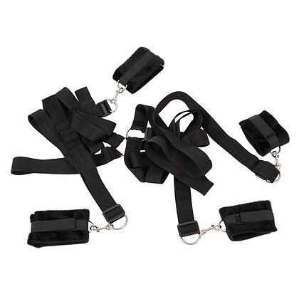 Set Catuse Maini Si Glezne Bed Shackles Negru