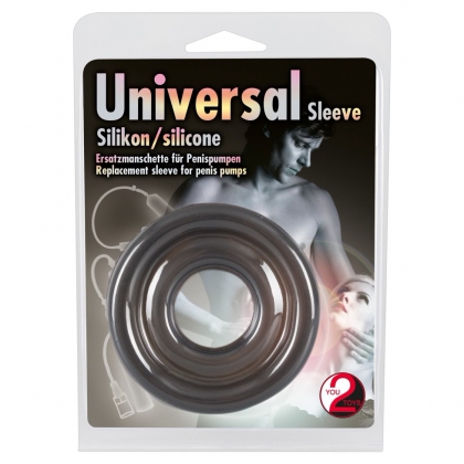Manșon Pompă Universal Silicon Negru