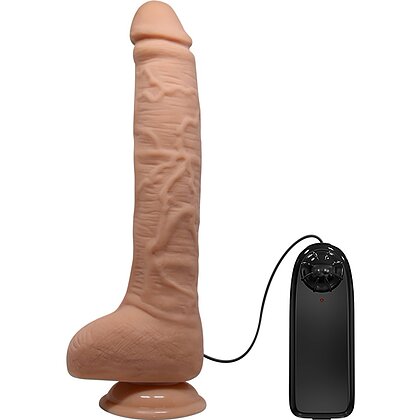 Dildo Vibrant Realist cu Ventuza Material TPR