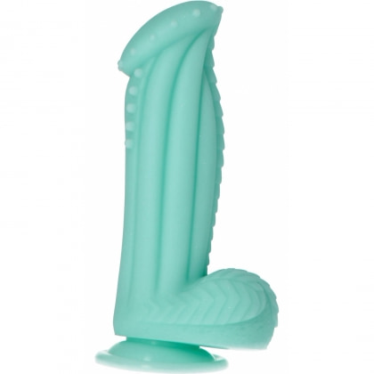 Captain Squirtino Dildo Monster Flexibil cu Ventuză Verde