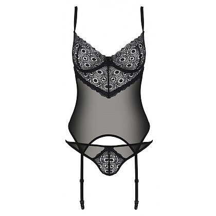 Corset Passion Eco Zinnia Negru L-XL