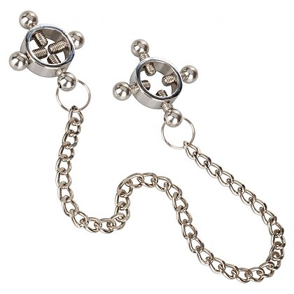 4 Point Nipple Press Chain Negru