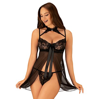 Babydoll Obsessive Elizenes Negru S-M