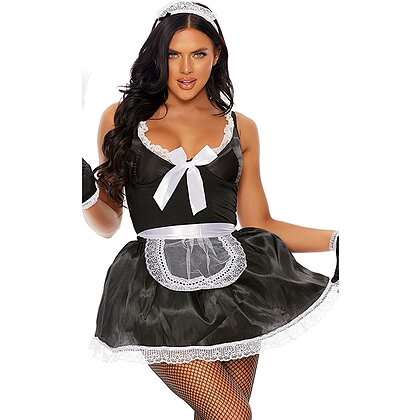 Costum Forplay Domesticated Delight French Maid Negru XS-S