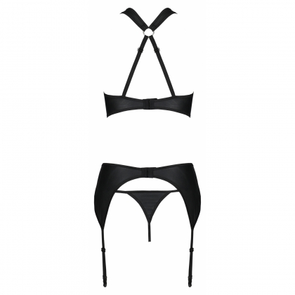 Set Din Piele Passion Hima Negru L-XL