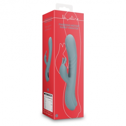 Vibrator Rabbit Loveline By Shots Pentru Stimulare Dublă Gri