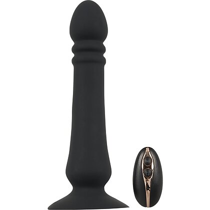 Black Velvets Thruster Anal 7 Moduri, 3 Viteze, Reîncărcabil Negru