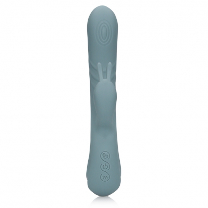 Vibrator Rabbit Loveline By Shots Pentru Stimulare Dublă Gri