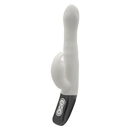 TITANZ 8.5 SILICONE RECHARGEABLE VIBRATOR IN IVORY WHITE