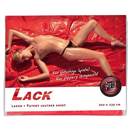 Cearceaf Din Vinil Roșu 200x230 cm — Luciu Intens