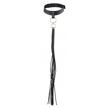 Zgarda cu Lesa Maze Tassel Choker Negru