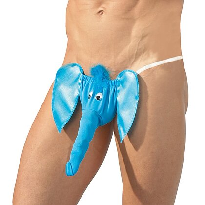 Chiloti Cu Trompa Mens String Elephant Albastru S-L