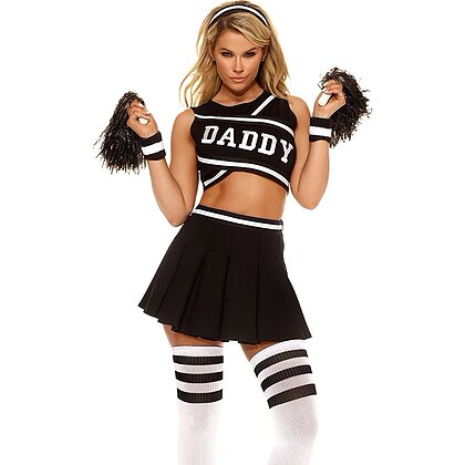 Costum Forplay Daddys Girl Cheerleader Negru M-L