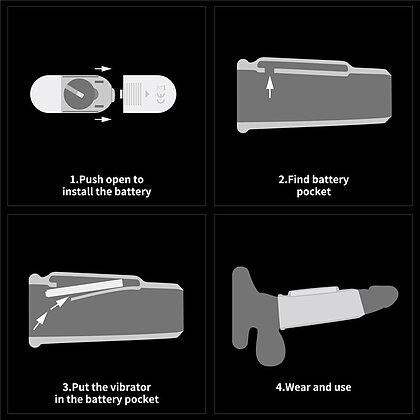 Lovetoy Wave Knights - Inel Vibrator Discret, 10 cm