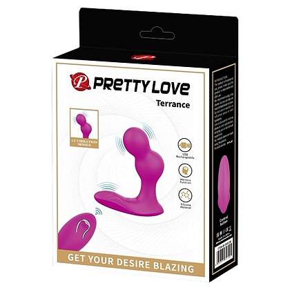 Pretty Love Terrance — Vibrator Anal Flexibil, 12 Moduri