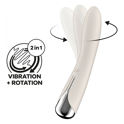 Vibrator Punctul G Satisfyer Spinning Vibe 1  Alb