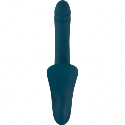 Set Strap-On You2Toys — 7 Moduri, Reîncărcabil Albastru