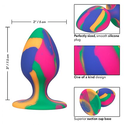 Anal Plug Cheeky Medium Tie-Dye Multicolor