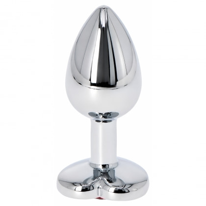 Anal Plug Heart Jewel Plug Small Roșu