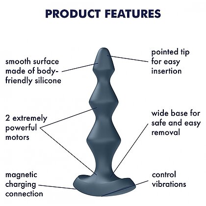 Anal Plug Satisfyer Lolli-Plug 1 Gri