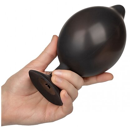 Anal Plug XL Silicone Inflatable 16cm Negru