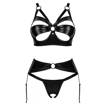 Set Obsessive Armares 3 Piese Negru XS-S