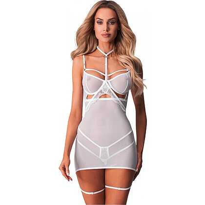 Chemise Obsessive Arrowel Alb S-M