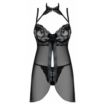 Babydoll Obsessive Elizenes Negru L-XL