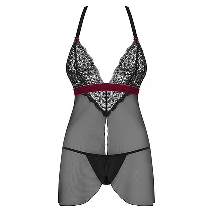 Babydoll Obsessive Rossita Negru L-XL