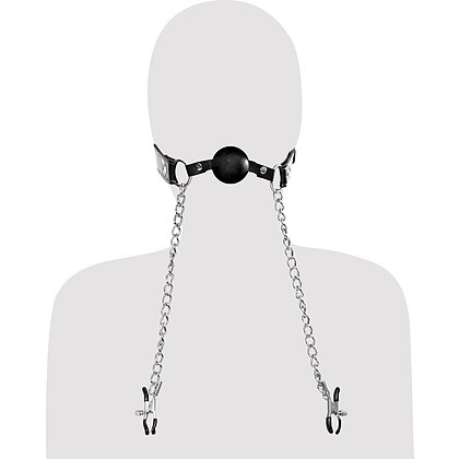 Căluș Cu Bilă Și Cleme Sfârcuri Negru