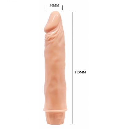 Vibrator Realist Barbara Dwarf cu Vibrații Multiple