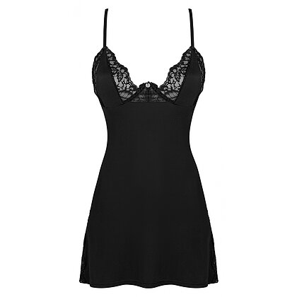 Chemise Obsessive Bellastia Negru XL-2XL